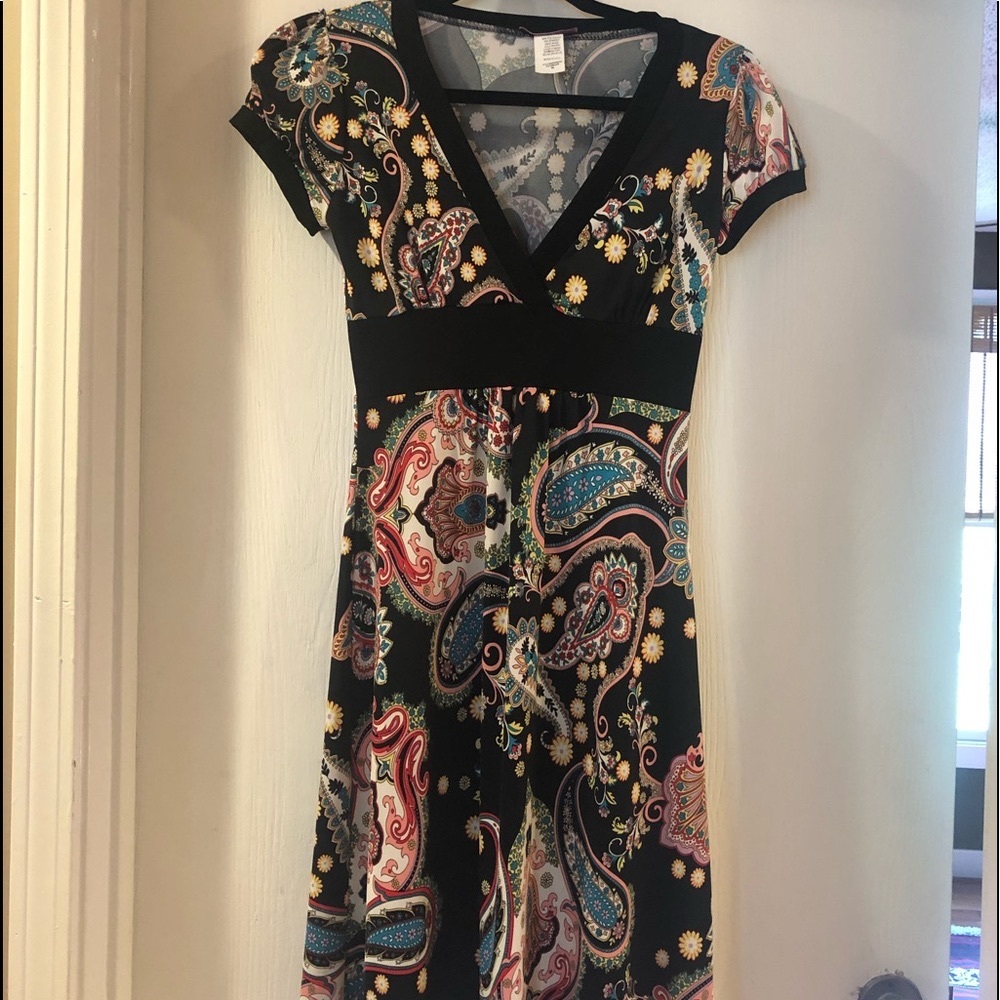 Adorable multi color dress for spring